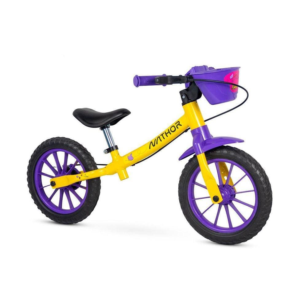Bicicleta Nathor Balance Bike 12 - Equilíbrio e coordenação