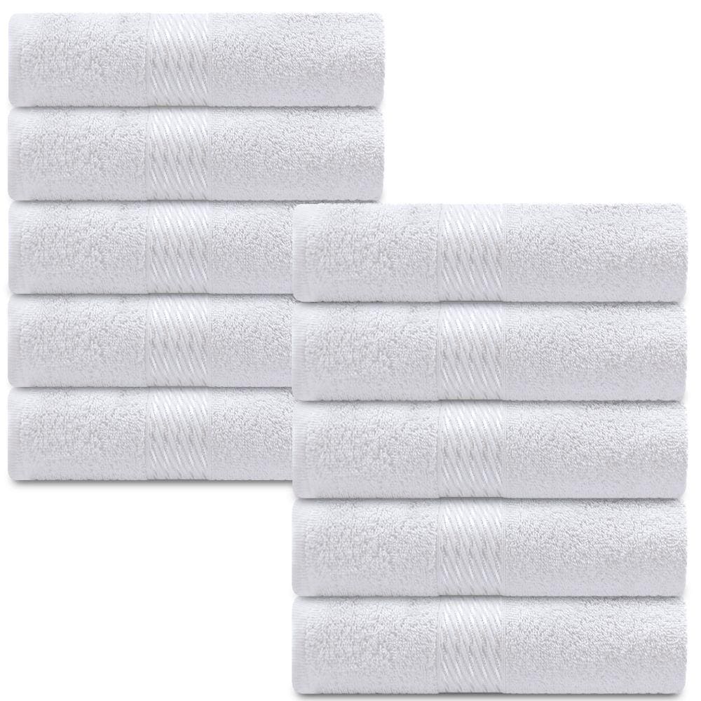 Kit 10 Toalhas Rosto Para Salão de Beleza Spa Hotel Manicure Academia 50x80cm Dohler - Emcompre