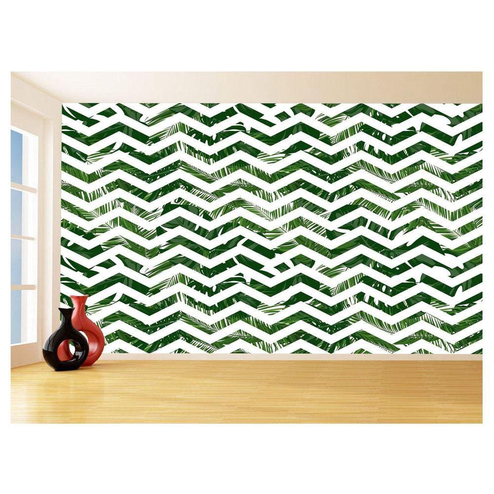 Papel De Parede 3D Sala Chevron Zig Zag Listras 3,5M Zig90