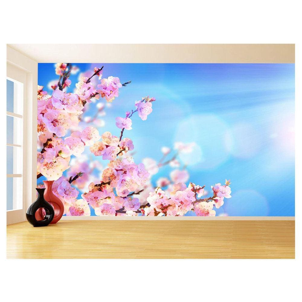 Papel De Parede Flores Rosas Pétalas Delicada 3,5M Nfl261