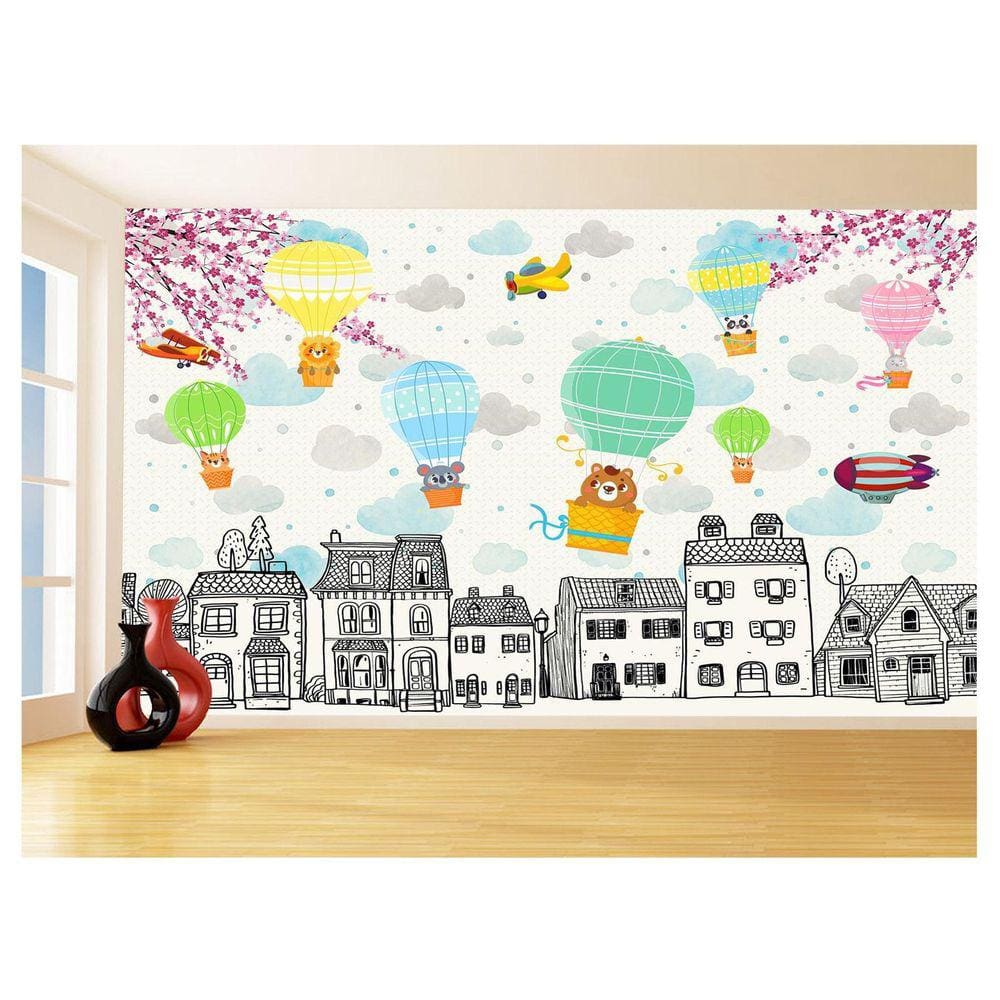 Papel De Parede 3D Infantil Bichinos Floresta 3,5M Azs366