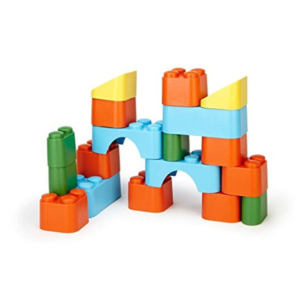 Conjunto de blocos de brinquedos verdes 