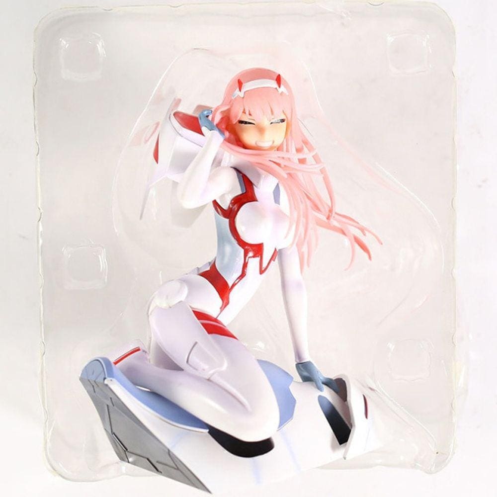 Anime Figure Darling na FIGURA FRANXX Zero Duas 02 Roupas Brancas Sexy Girls PVC Action Figures Toy Collectible Modelo| Figuras de Ação
