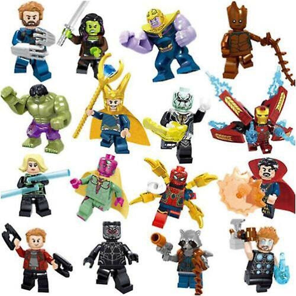 16pcs Marvel Avengers Mini Figures