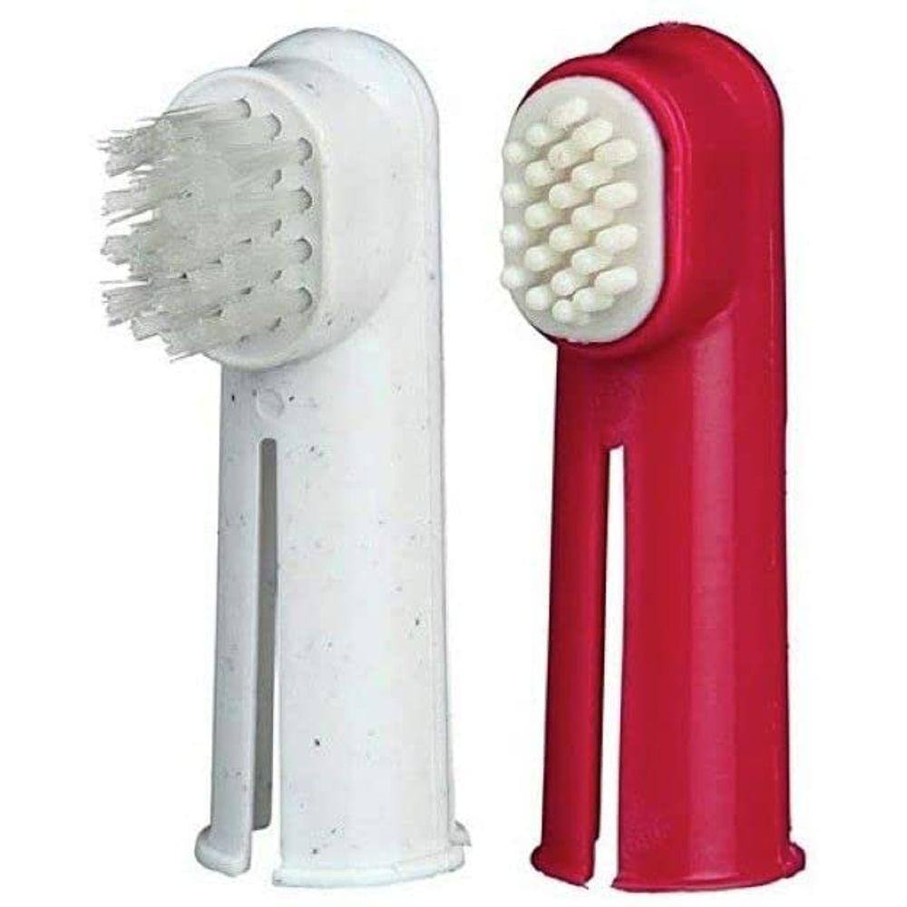 Dois conjuntos de escova de dentes para cães e gatos de 6 cm