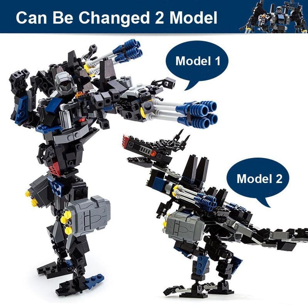 Robô 2 em 1 Série de Transformação Building Blocks Set Car T