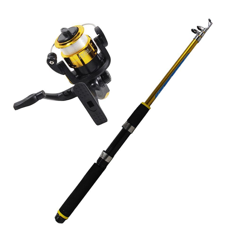 Kit Pesca RedFox Molinete FX200 com Linha + Vara Telescópica FB150 1,50m 8-12 Lb