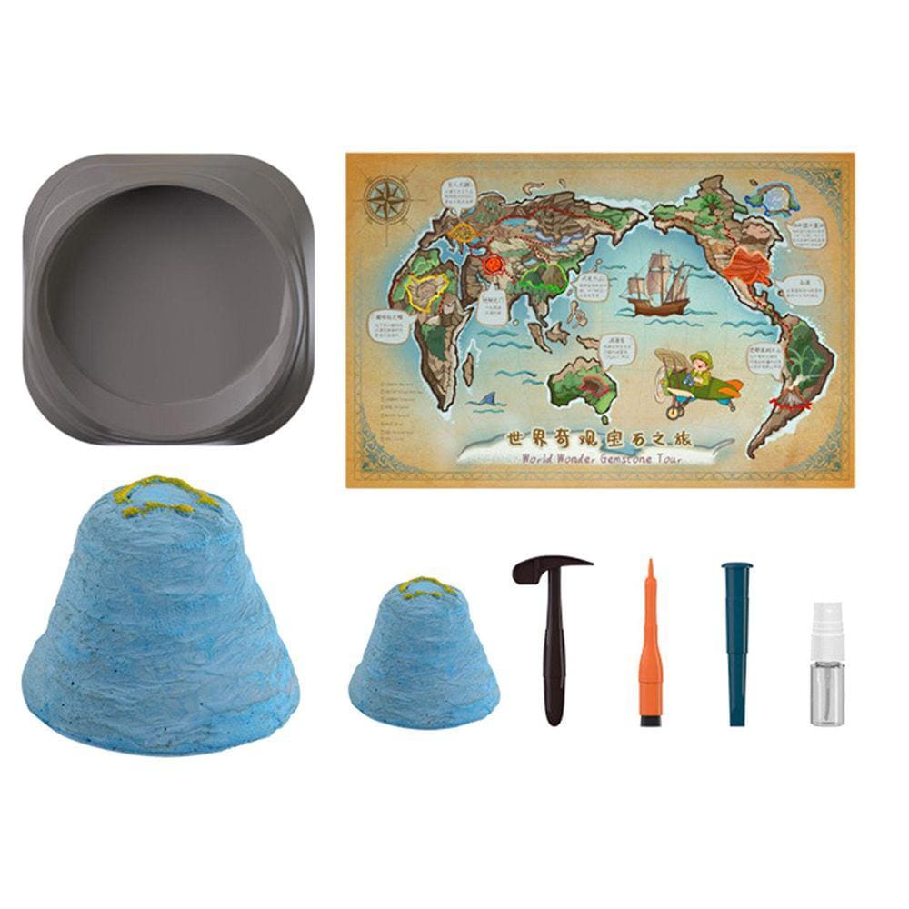 Conjunto de Mineração Enlatada de Ciência Brinquedo Arqueológico Arqueológico de Cristal Infantil