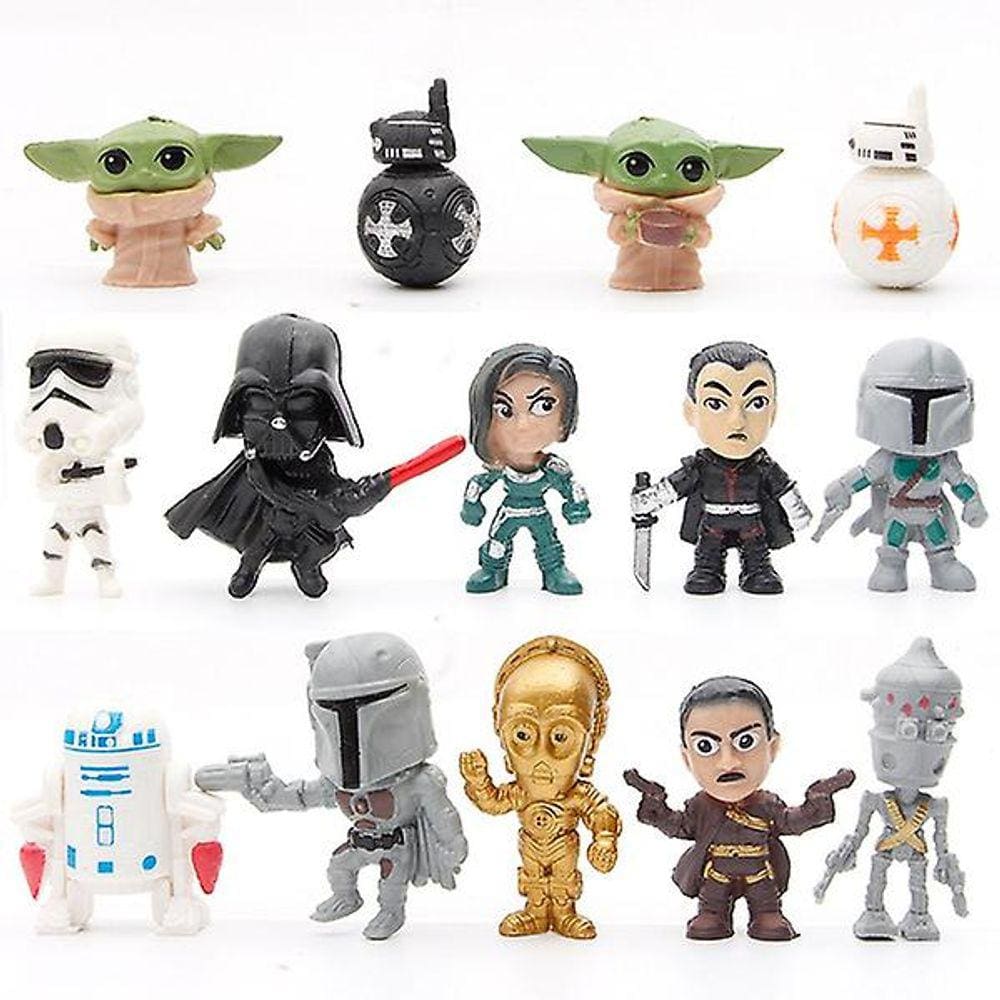 14pcs/set mini figuras de ação modelo de brinquedos para crianças de Natal