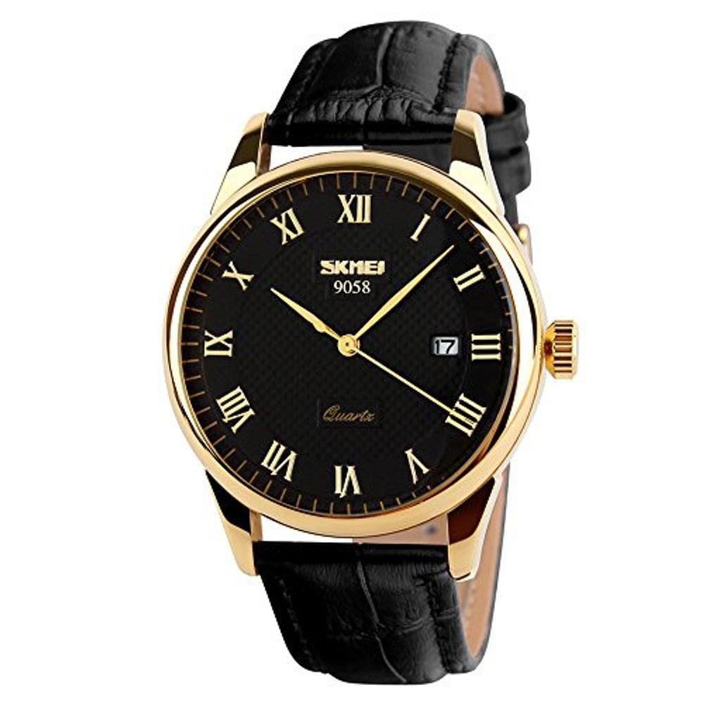 Relógios de pulso masculinos de quartzo SKMEI s Leather Band Roma™