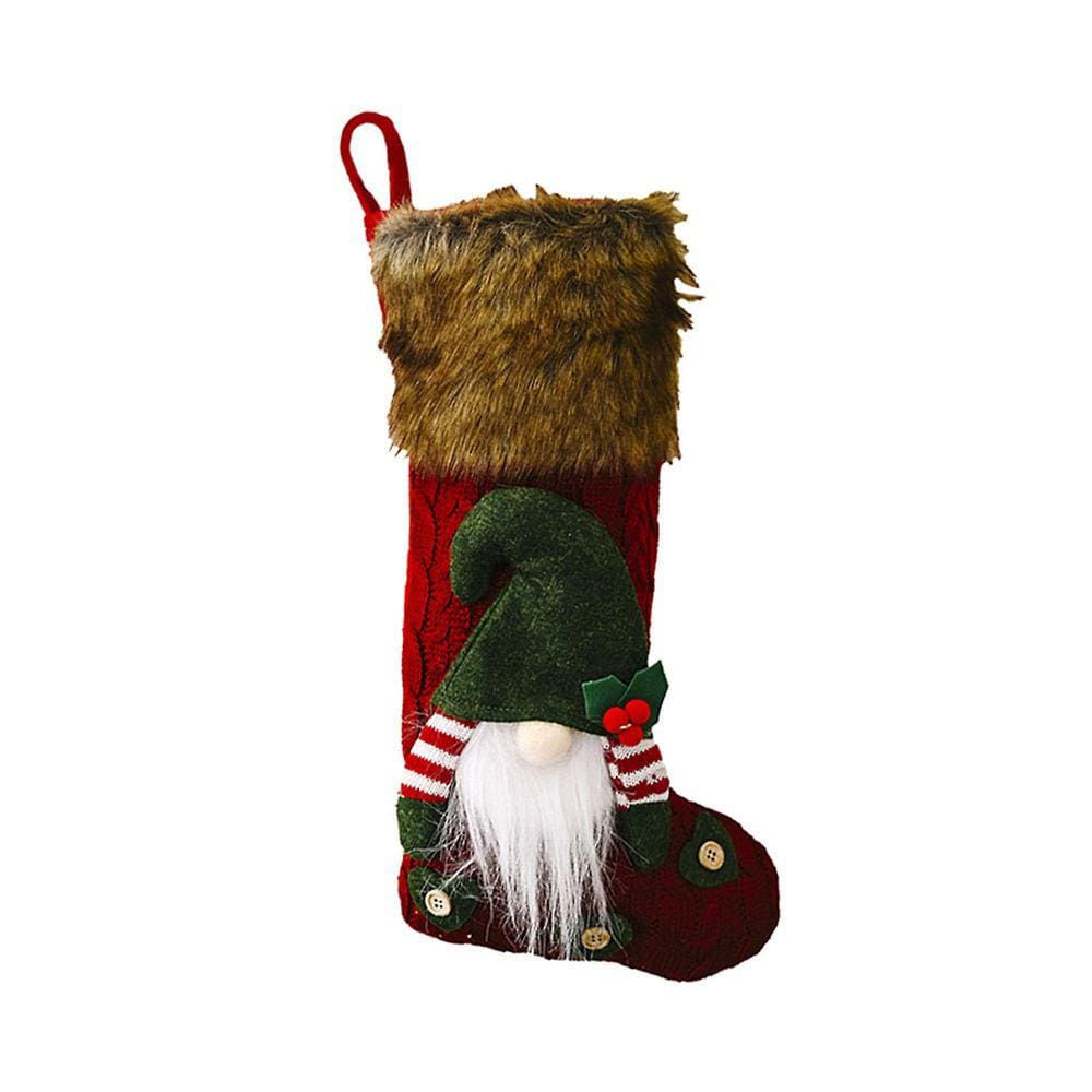 Meias de Natal Presente Rudolph Boneca Sem Rosto Sacos de Goblin Decorações de Natal Enfeites Meias Saco de