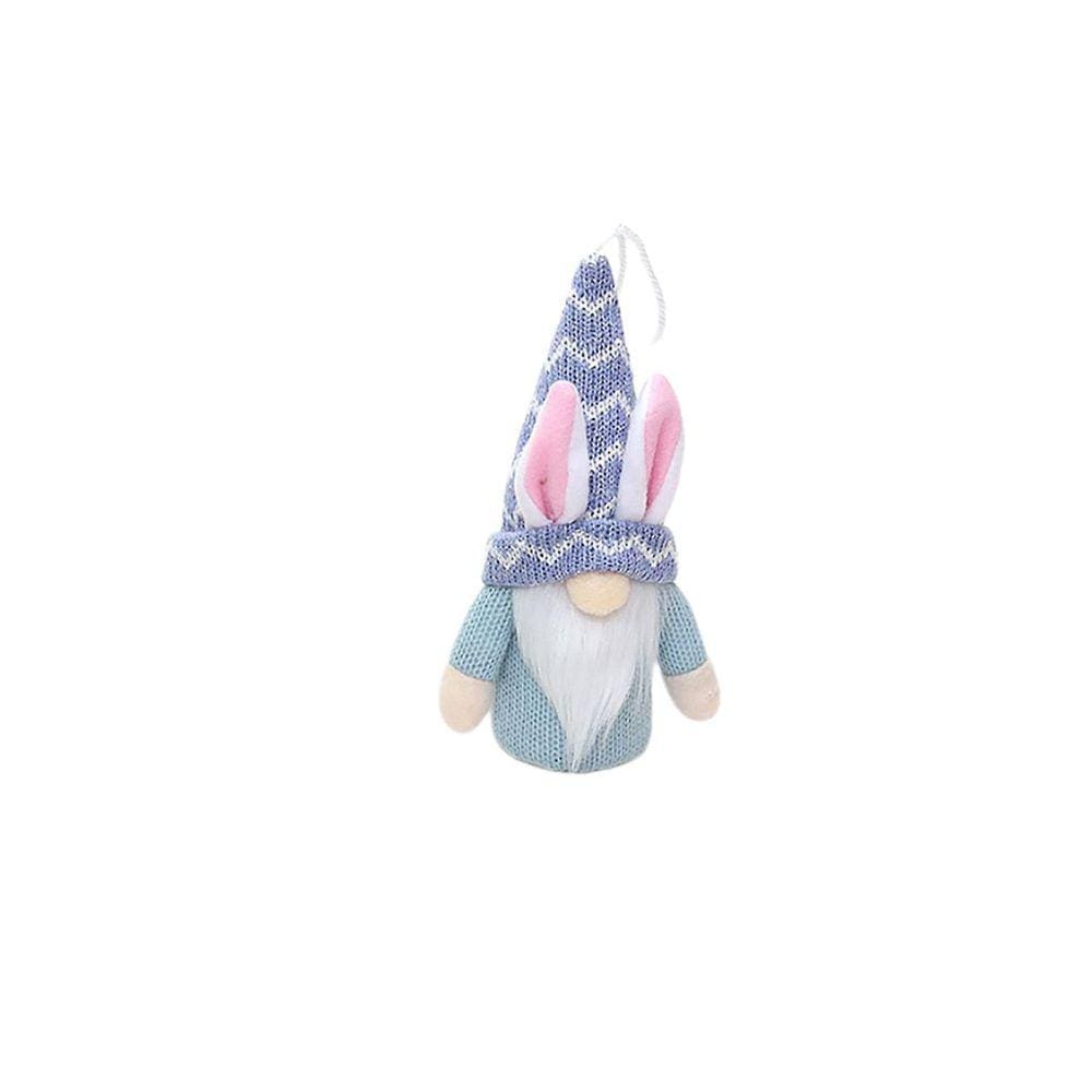 Decorações de Páscoa Chapéu de malha Orelhas de coelho Boneca de Velho