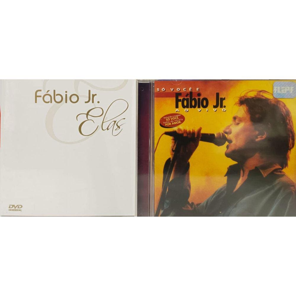 Dvd -  Fábio Jr. – Elas + CD Só Você E Fábio Jr. Ao Vivo