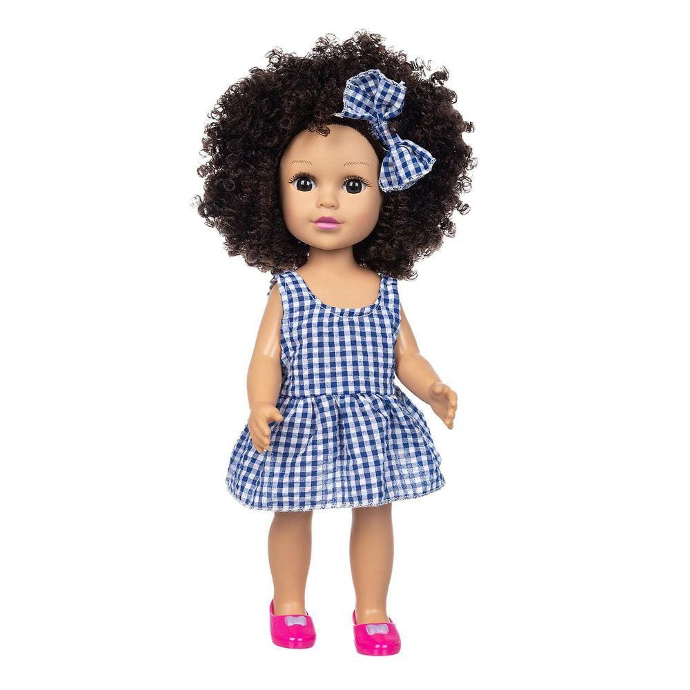 Cabelo encaracolado Boneca Bonita Simulação Boneca Boneca de Cabelo Encaracolado Bonito Brinquedo