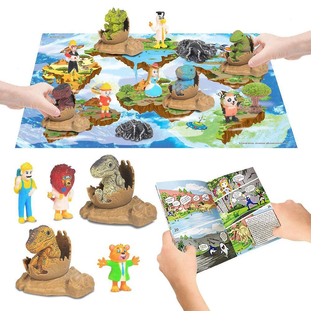 Conjunto de simulação de brinquedos para bebês Dinosaur Volc