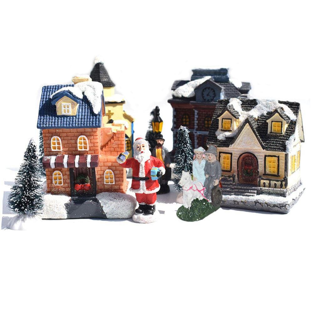 10pcs Light Miniature Furniture House Resina Decore Presentes de Natal criativos