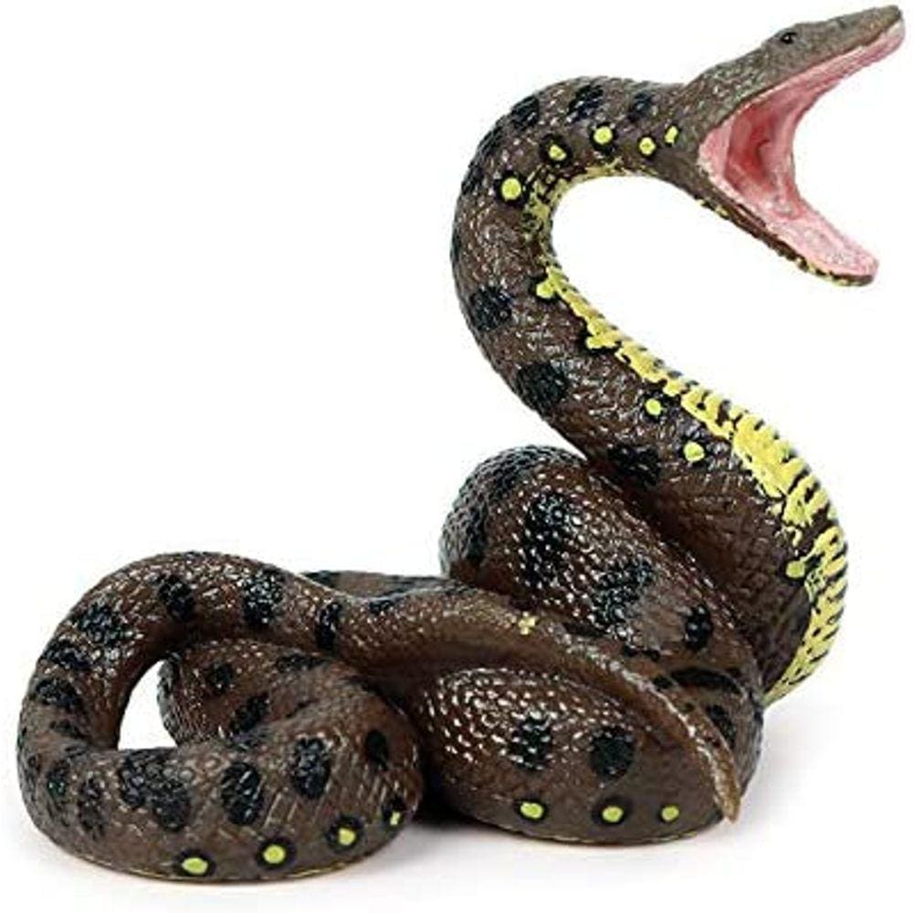 Estatueta Boa Constrictor Estatueta de cobra de plástico realista para coleção de adereços educacionais científicos