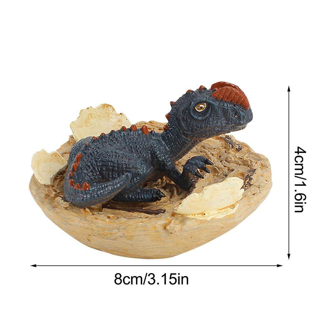Meia eclosão de dinossauros Shell Broken Dinosaur Model Toy com base Home Decor