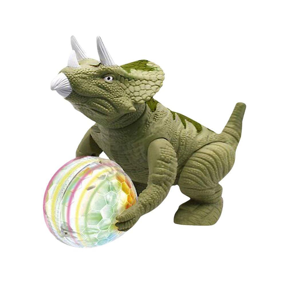 Brinquedo elétrico dinossauro mecânico rastejando luz e som modelo de simulação presente de educação infantil