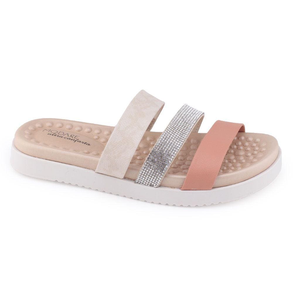 Sandália Fem Modare UltraConforto 7178.109 Papete Strass
