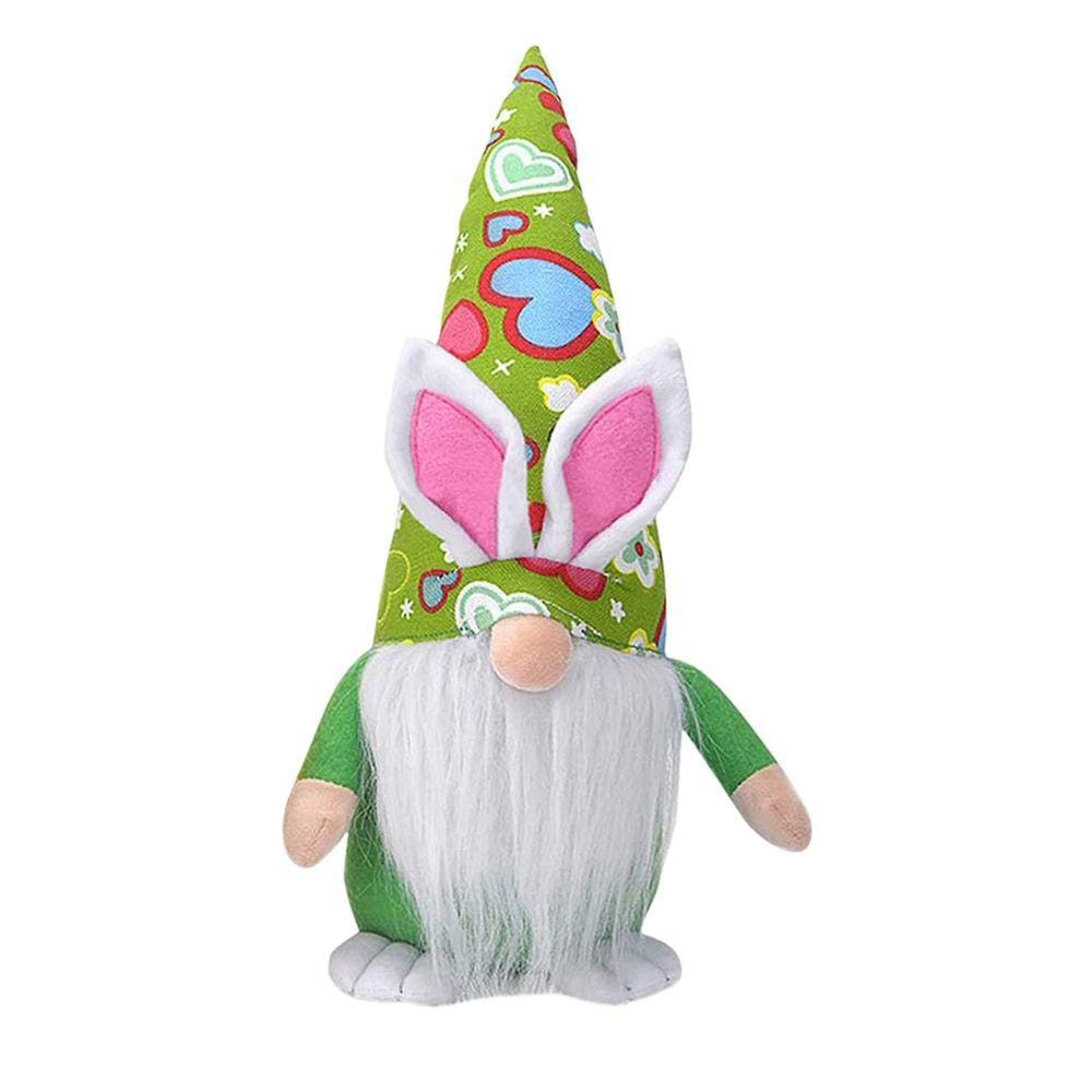 2pc Dia da Páscoa Gnome Coelho Sem Rosto Boneca Decorações Quarto Desktop
