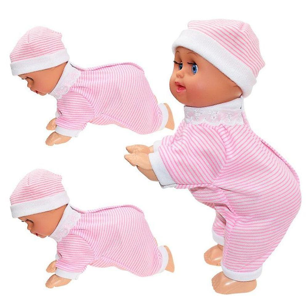 Boneca de Rastejo Elétrico Adorável com Atributos Educativos e Fofos - 70 caracteres
