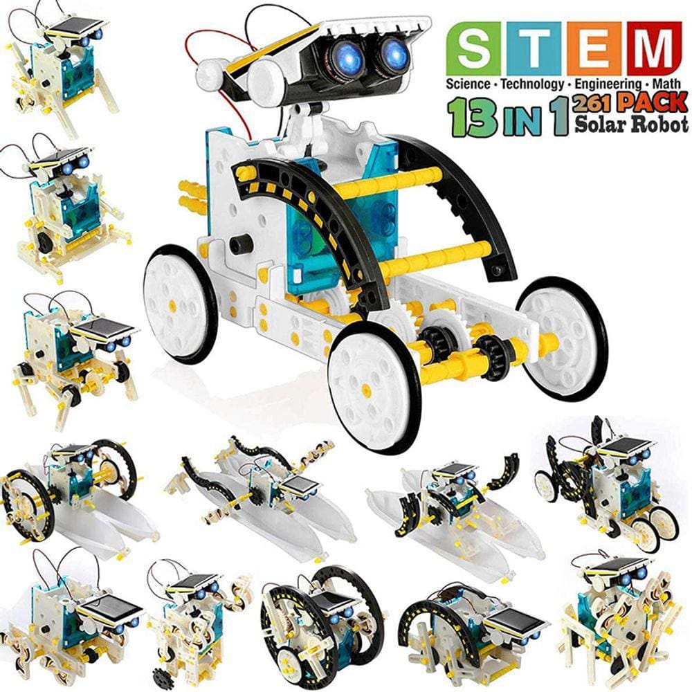 ATION STEM 13-em-1 DIY Solar Robot Toys Edição Atualizada (Sui