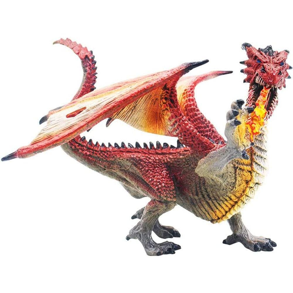 Estatueta de dragão HUOGUO Estatueta de dragão mágico de plástico realista estatueta de dragão voador para coleção de adereços educacionais em miniatu