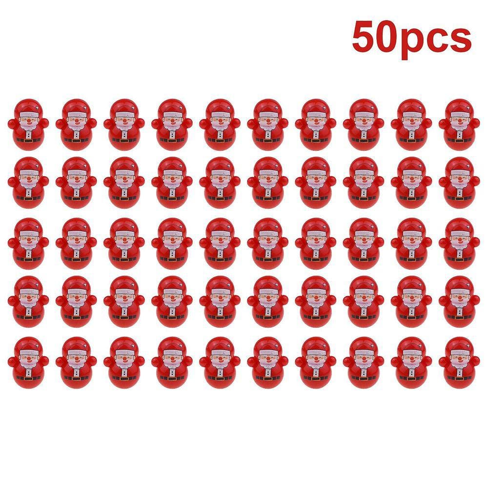 50pcs Novidade Mini Natal Papai Noel Tumbler Boneca Presente de Natal