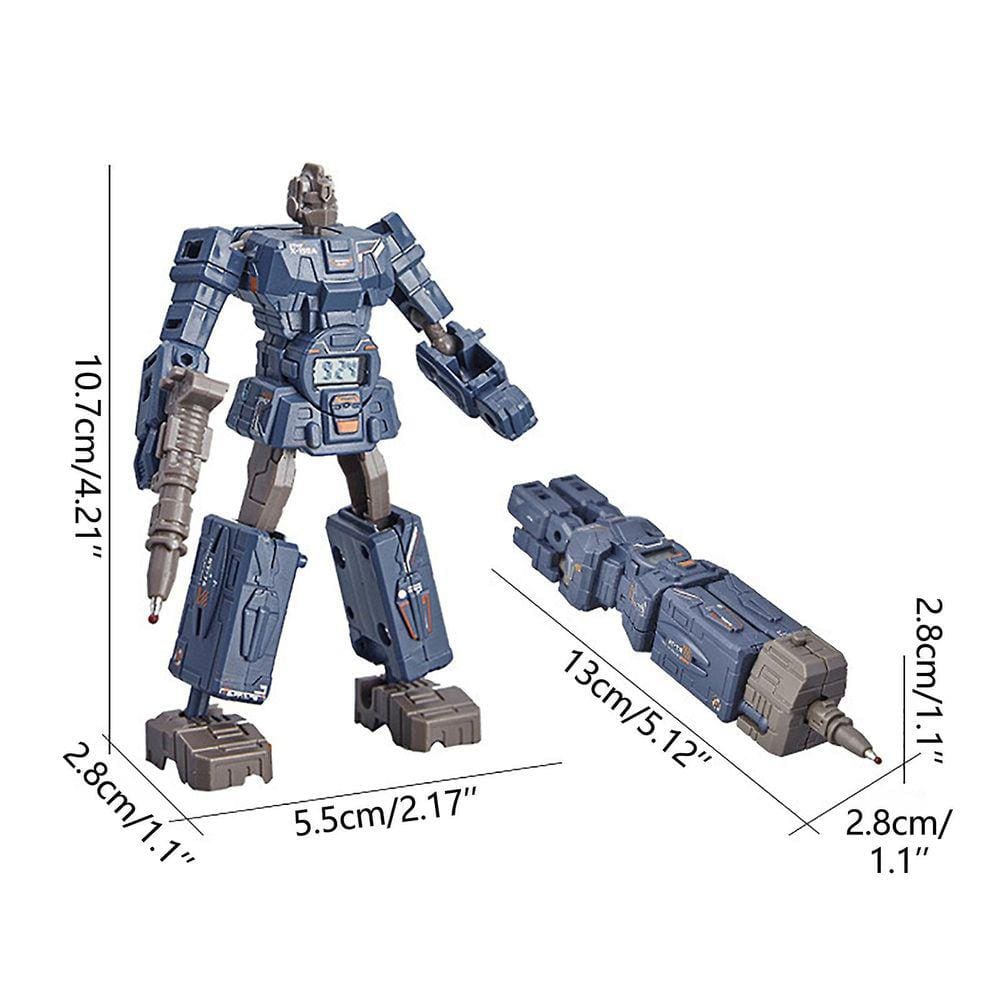 Brinquedo de deformação infantil Caneta de deformação Robô Caneta eletrônica de tempo Brinquedo giratório dois-em-um