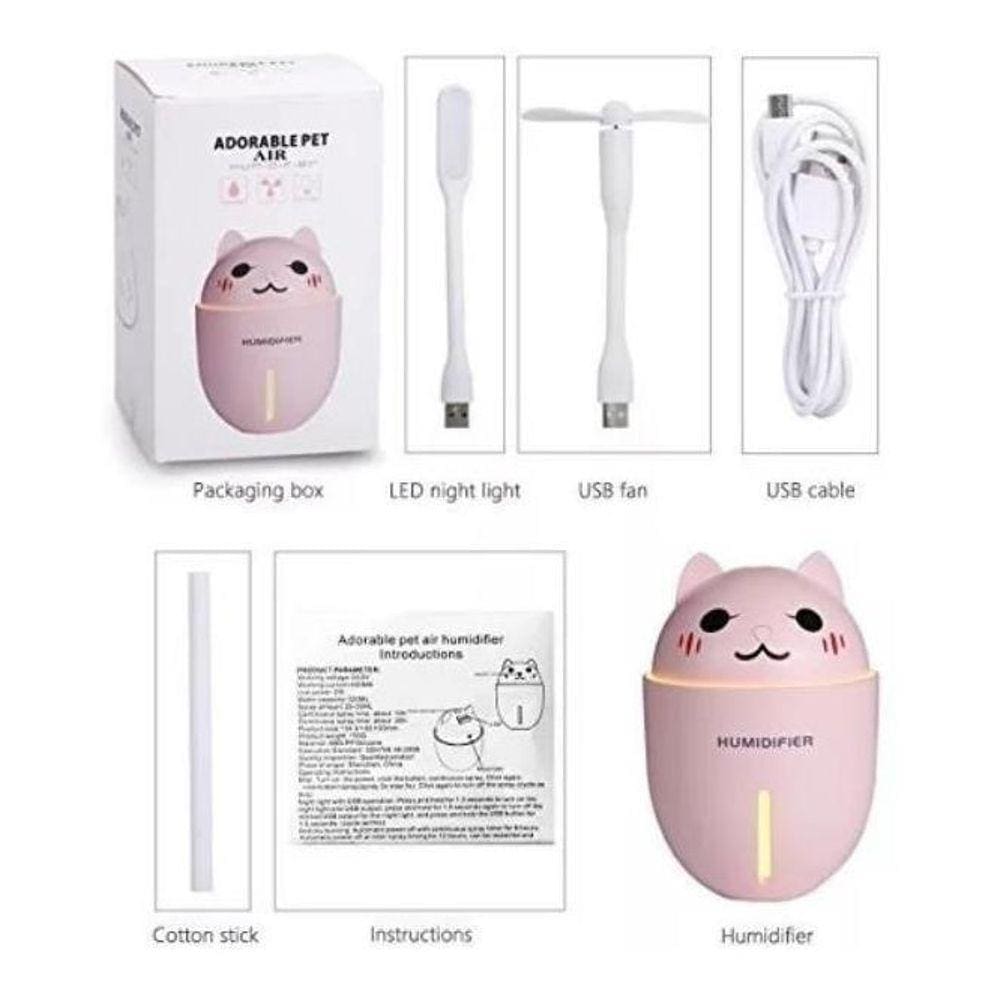 Aparelho Umidificador De Ar Portátil 3 Em 1 - Adorable Pet