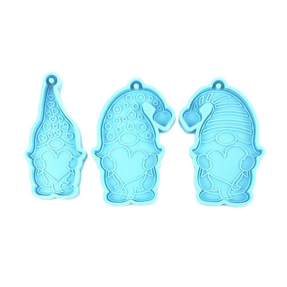 Molde criativo do chocolate do fudge 3pcs, molde único do silicone da boneca sem rosto