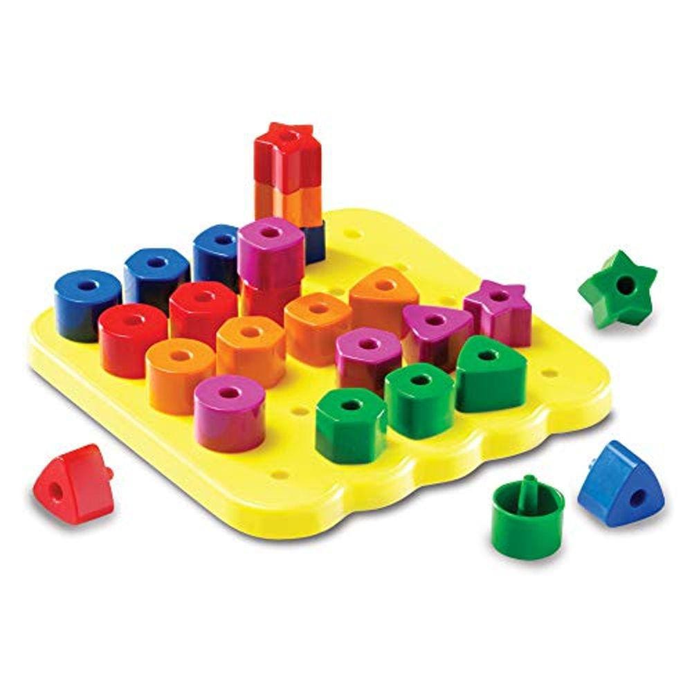 Recursos de Aprendizagem Empilhamento de Formas Pegboard, Toddler Pegbo