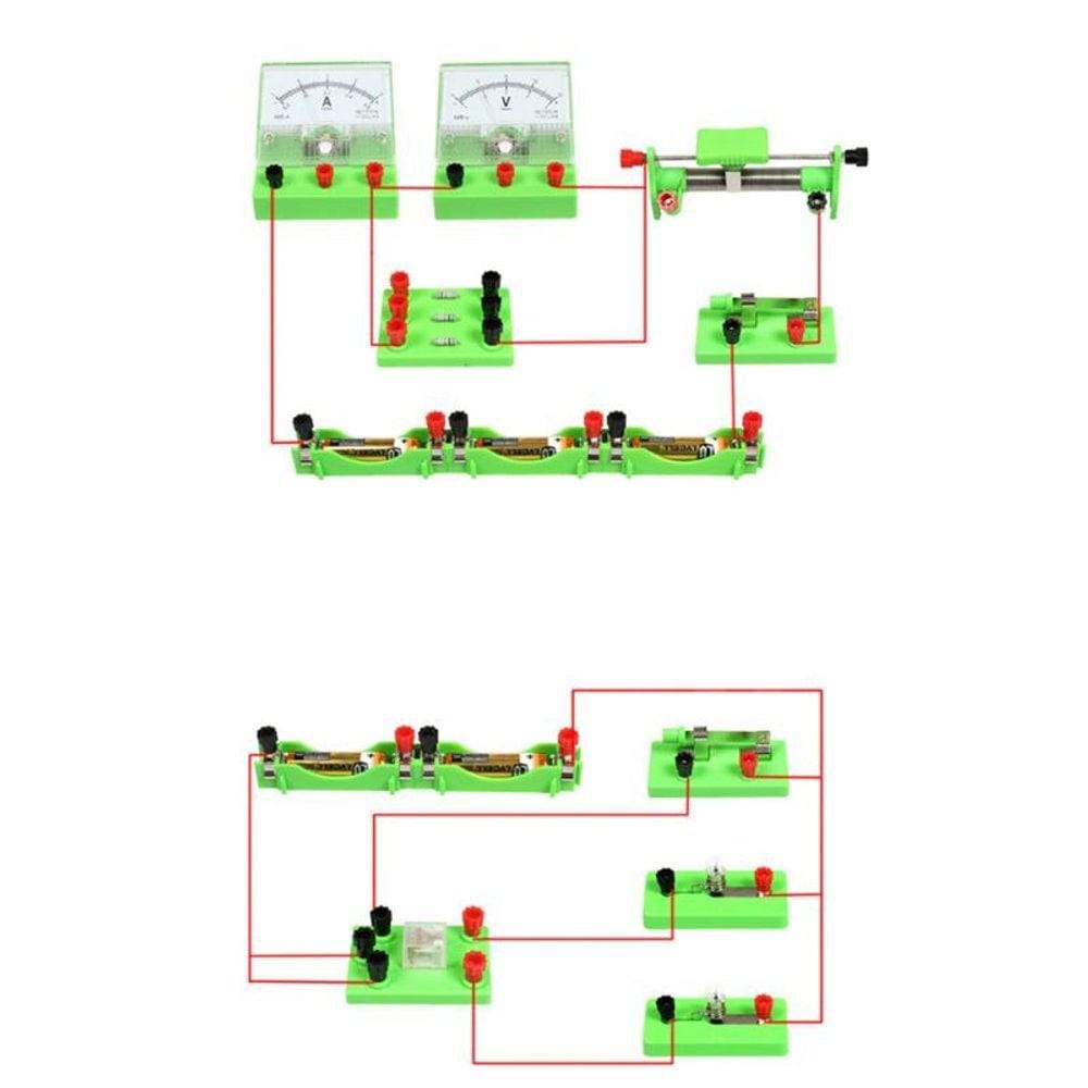 Equipamento de experimento eletromagnético definir física laboratórios circuito de aprendizagem kit básico de descoberta de eletricidade kit para estu