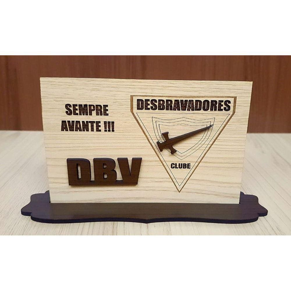 Placa Decorativa Desbravadores Personalizada DBV - 11x16 cm