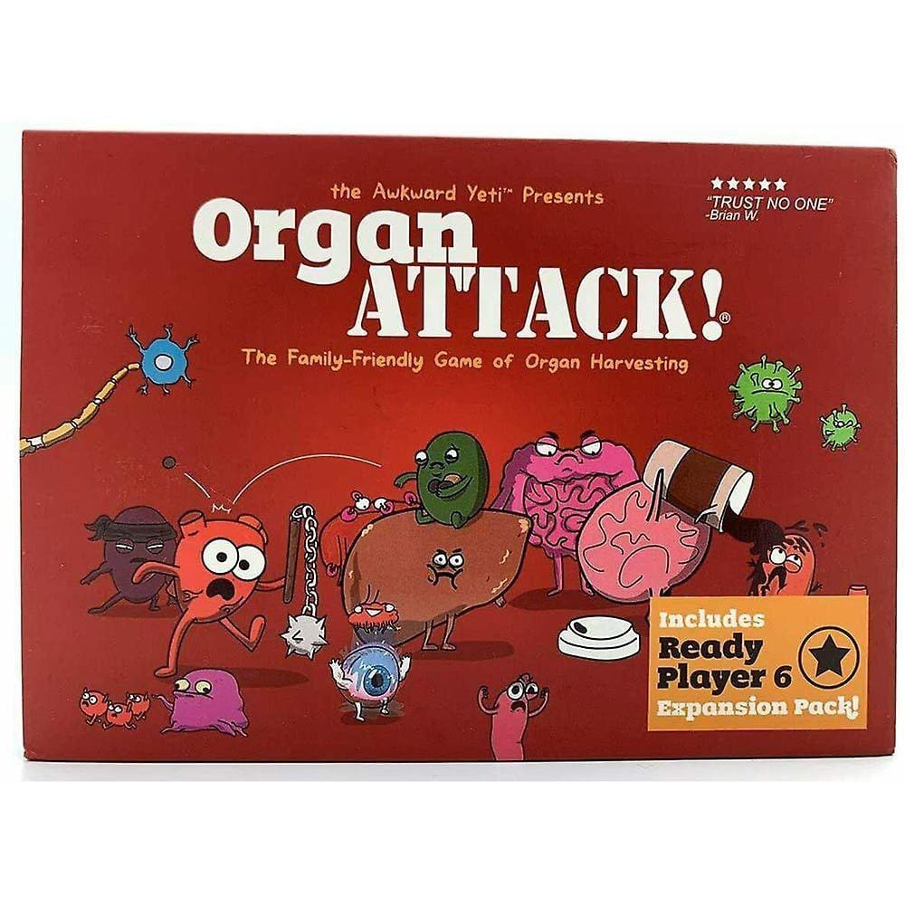 Organ Attack Board Game Jogo de cartas da família para 2-6 jogadores (Um