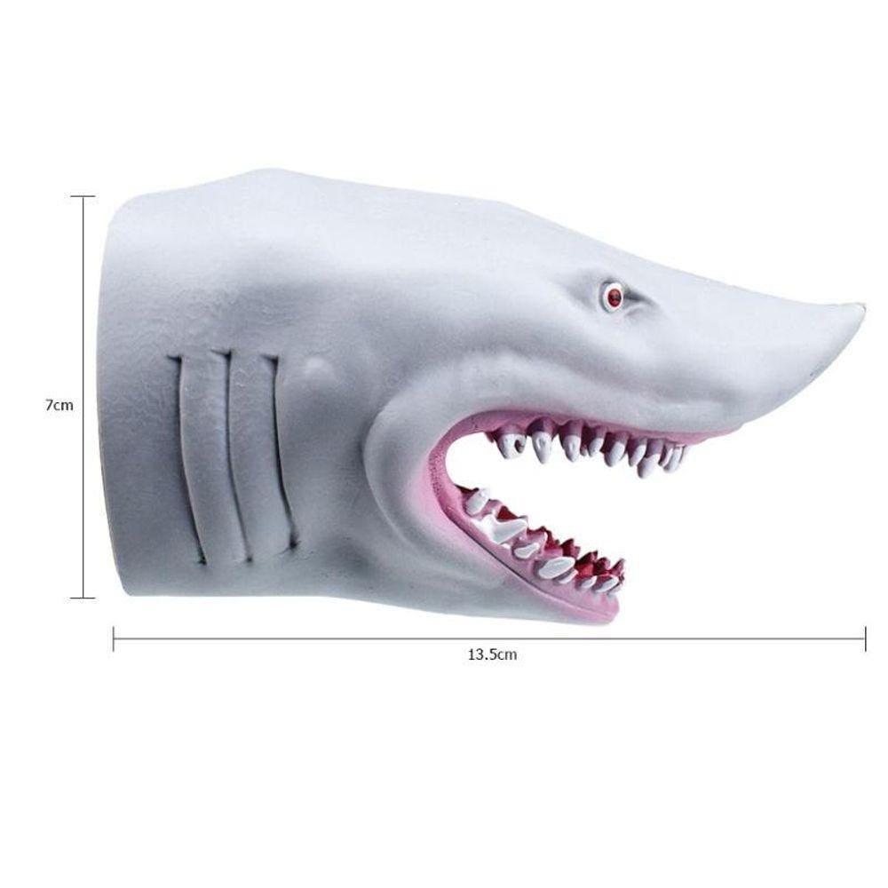 Boneco de mão de tubarão plástico para a história Luvas de cabeça animal crianças brinquedos gift animal figura vividamente crianças brinquedos presen