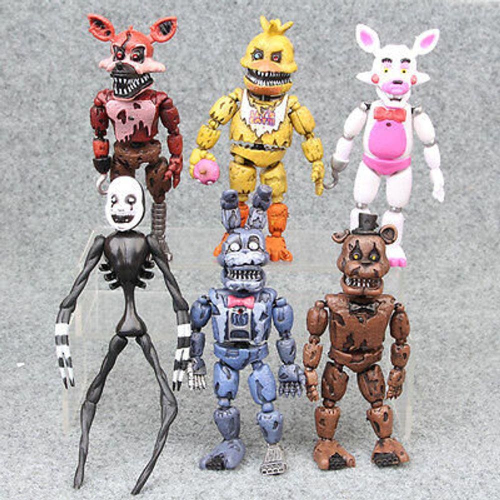 6pcs Cinco Noites No Brinquedo de Brinquedo de Figuras de Ação de Freddy