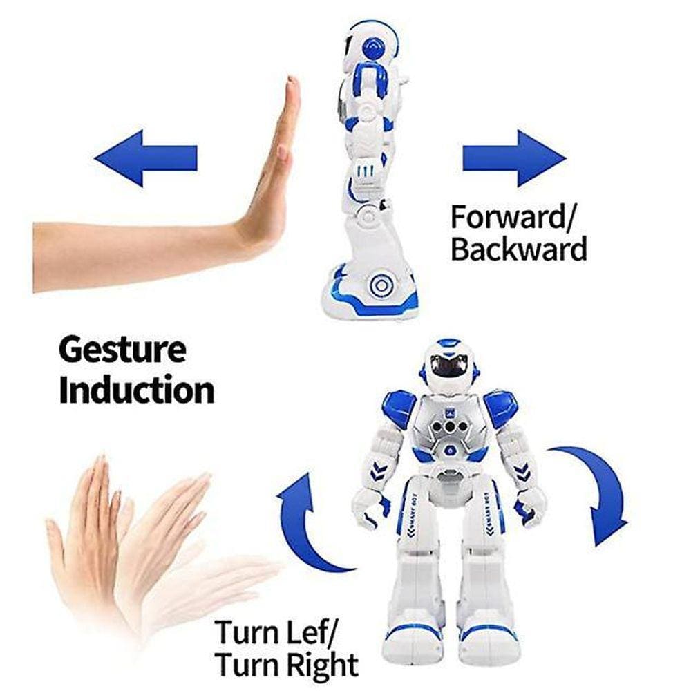 Robô para crianças Robô Programável Inteligente com Brinquedos controladores infravermelhos, dançando, cantando, olhos de led, kit robô sensoriamento