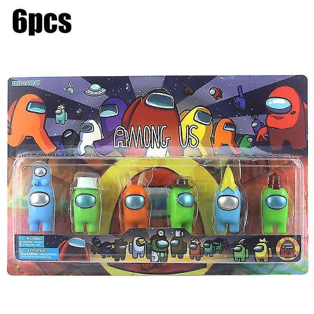 6pcs/set entre os EUA Plastic Action Figures Brinquedos Kids Cartoon F