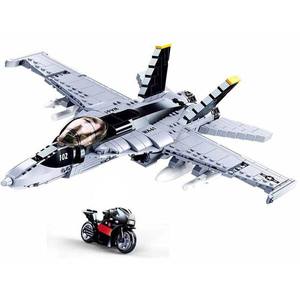 Série Militar Série Mundial Força Aérea dos EUA F/A 18 Strike Fighter Pilot Figura DIY Modelo Blocos tijolos brinquedos presentes| Blocos