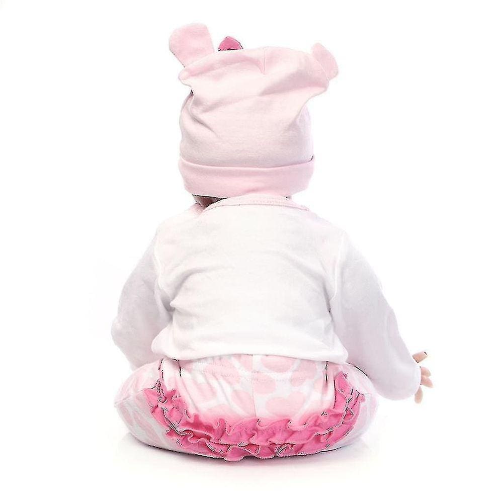 Boneca bebê de silicone de vinil macio de 22 polegadas