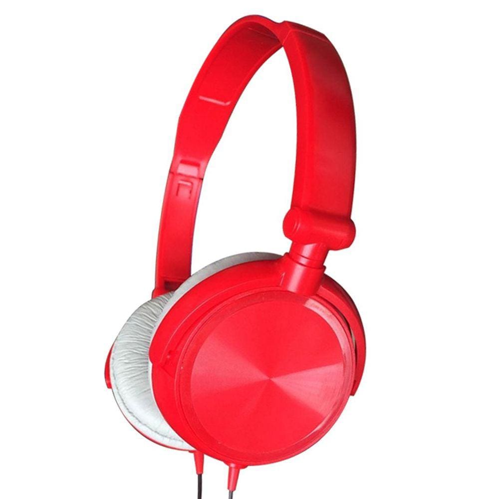 Fones de ouvido com fio Fones de ouvido dobráveis sobre o ouvido Sports Headpho