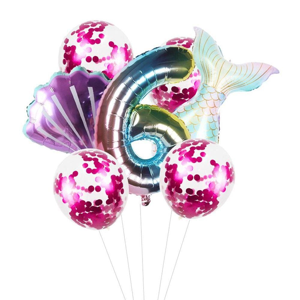 MEIDDING, balões de cola de sirene para festa de cumplea~os