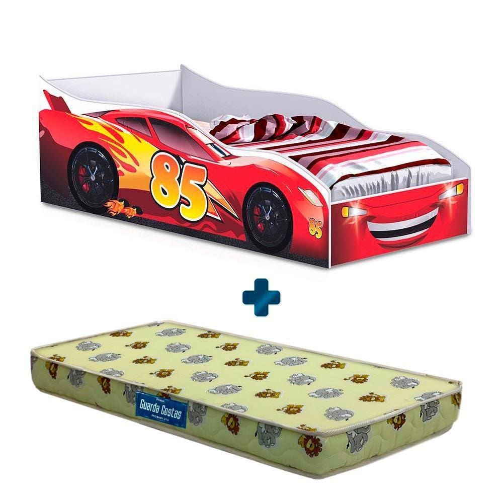 Cama Carro de Corrida Joy Vermelho Infantil - Camicado