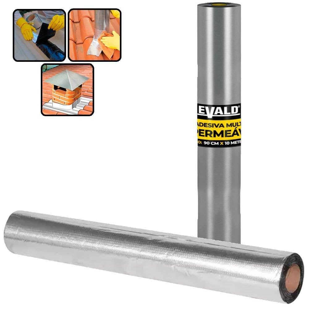 Fita Autoadesiva Multiuso Manta Asfáltica 90 CM x 10 Metros EVALD
