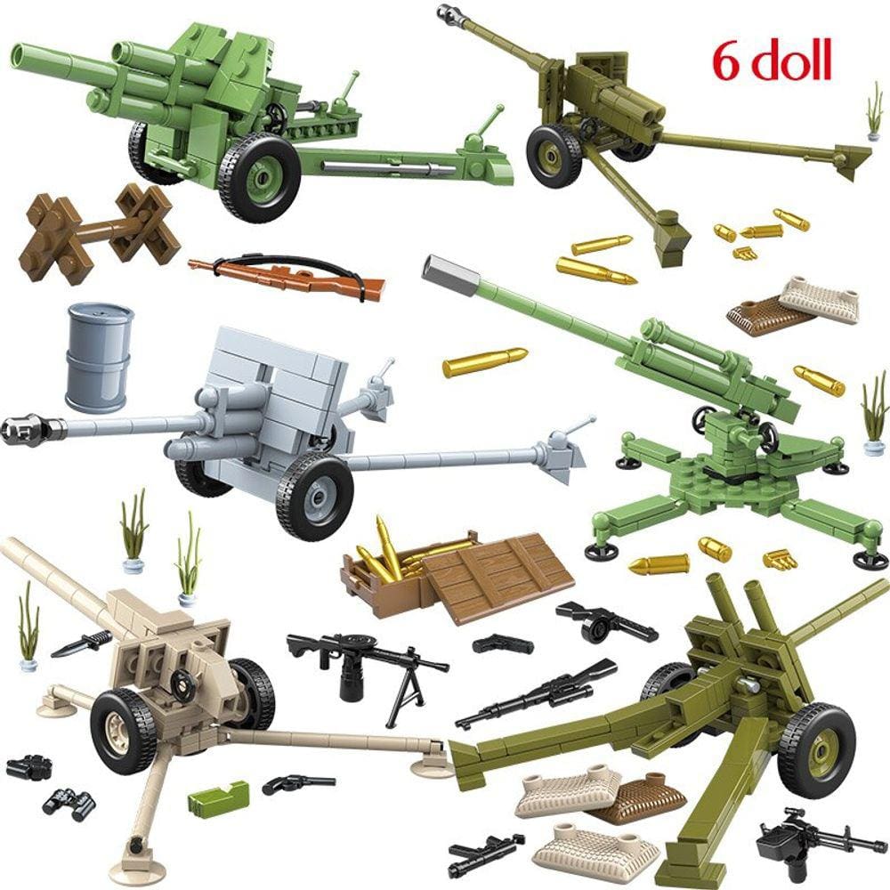 719pcs Militar Tanque Blocos de Construção Compatível WW2 City Pol