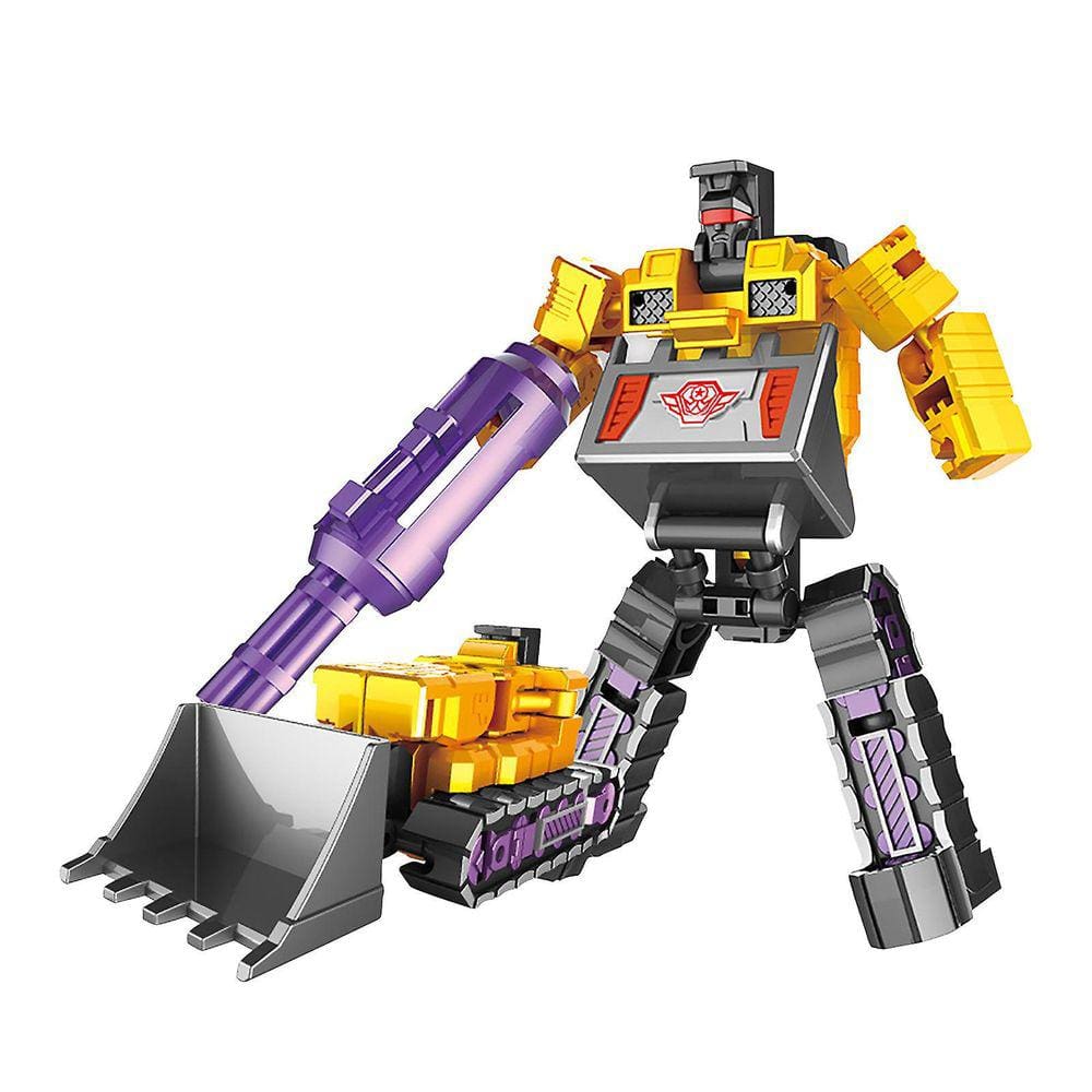 As figuras de ação do trator e do robô se combinam em 1 robô gigante, presente de aniversário, tratores, robôs, brinquedos