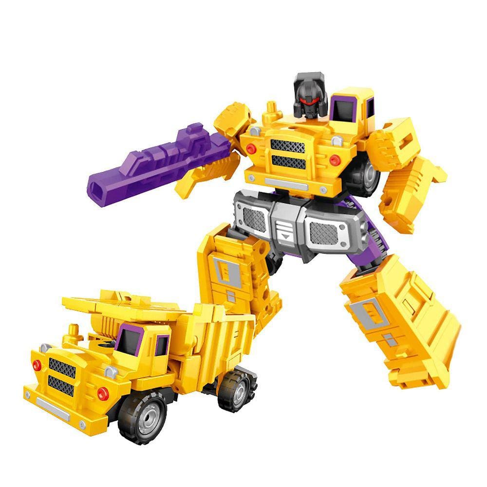 As figuras de ação do trator e do robô se combinam em 1 robô gigante, presente de aniversário, tratores, robôs, brinquedos