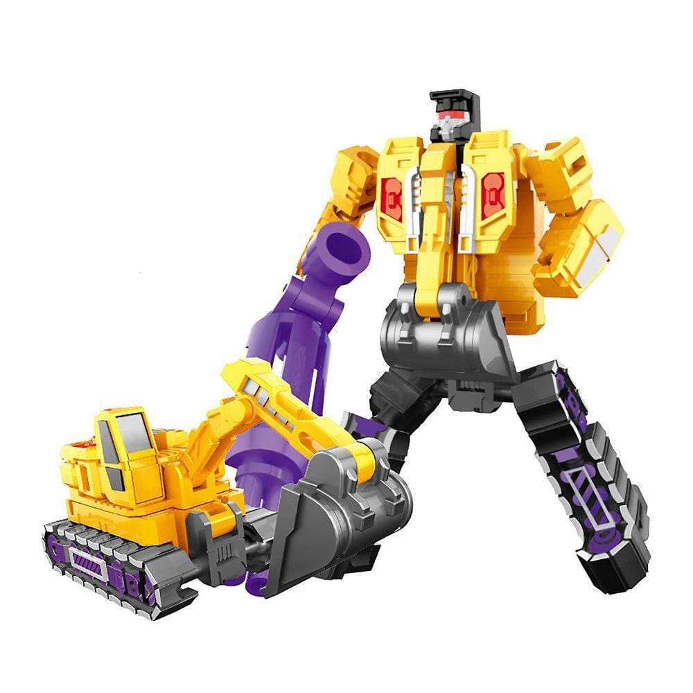 As figuras de ação do trator e do robô se combinam em 1 robô gigante, presente de aniversário, tratores, robôs, brinquedos